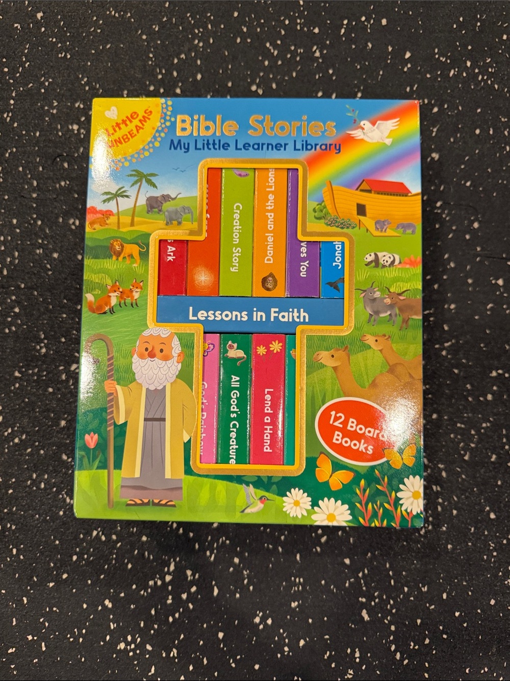 Bible Stories My Little Learner Library - Bright Multi-Color Board Book Set
